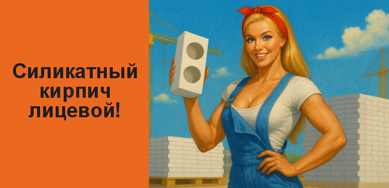 Белый силикатный лицевой кирпич 1НФ! Красноярск.